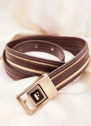 Ceinture marron vintage 60s fine Brown leather vintage sixties retro belt, marke: Vintage Chic, zustand: Sehr gut, größe: 85, 16,00 €, 17,50 € inklusive Vinted-Käuferschutz