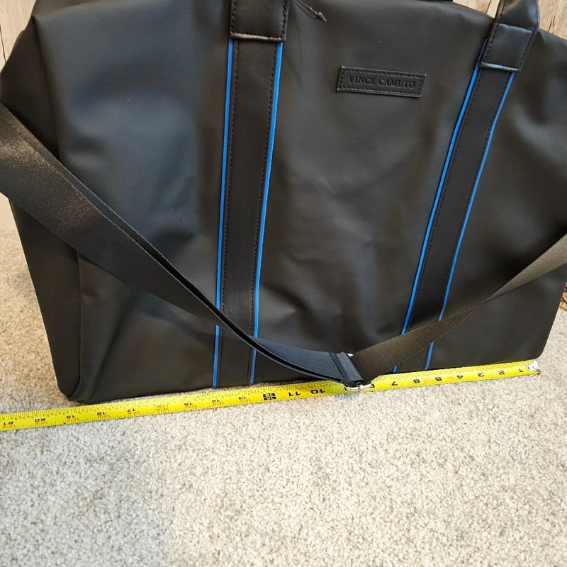 Vince Camuto Black Blue Travel Duffle Bag
