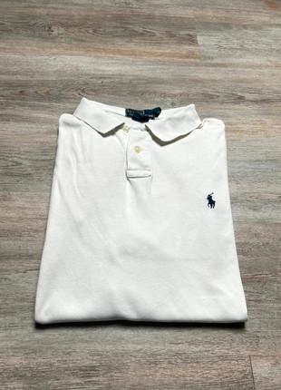Polo manche courte Ralph Lauren couleur blanc logo bleu taille L en bon état, marque: Ralph Lauren, état: Bon état, taille: L, 14,99 €, 16,44 € Protection acheteurs (Pro) incluse
