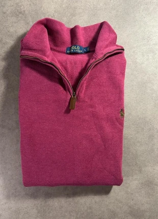 Pull camionneur 1/4 zip Ralph Lauren bordeaux L col montant logo brodé sweater vintage homme casual, marke: Ralph Lauren, zustand: Sehr gut, größe: L, 46,50 €, 49,53 € inklusive Vinted-Käuferschutz