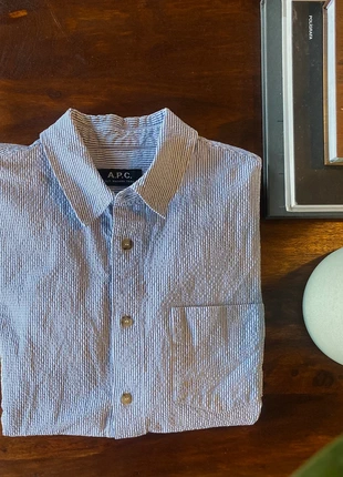 Chemise A.P.C. Blue&white - small-cotton, brand: A.P.C., condizioni: Ottime, taglia: S, €30.00, €32.20 include la Protezione acquisti
