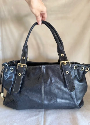 Sac à main cuir brossé noir made in Italy 🇮🇹, brand: Boutique Parisienne, condition: New without tags, €85.00, €89.95 includes Buyer Protection