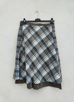 Gonna a ruota invernale grigio tortora a quadri, marque: LAURA LINDOR, état: Très bon état, taille: M / 38 / 10, 13,00 €, 14,35 € Protection acheteurs incluse