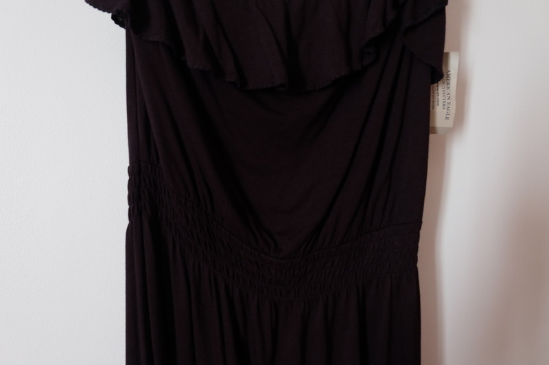 Robe noire épaule asymétrique (1bretelle) 3