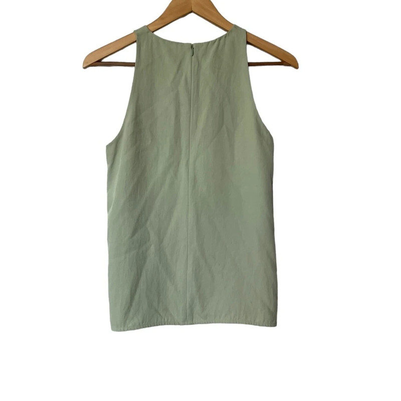Everlane The Japanese Go Weave Green Tank Top Blouse 2