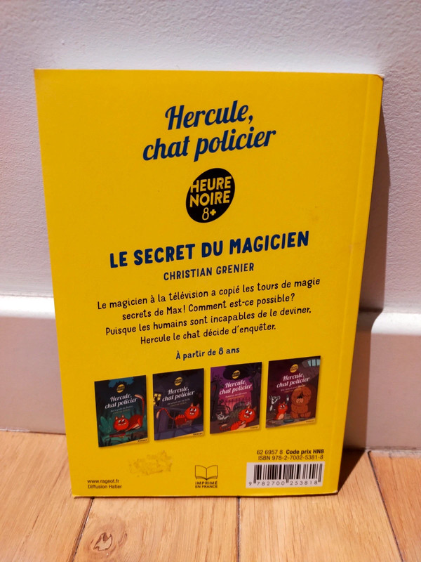 Livre "Hercule, chat policier" / Le secret du magicien  2