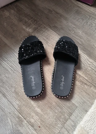 Mules noires avec sequins, marca: Lily shoes, estado: Bom, tamanho: 39, €2.00, €2.80 inclui Proteção do Comprador