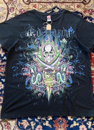 Ed Hardy by Christian Audigier Y2K Skull & Serpents Tee – Archivio Raro, marke: Ed Hardy, zustand: Sehr gut, größe: XL, 39,99 €, 42,69 € inklusive Vinted-Käuferschutz