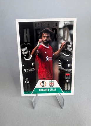 Hat trick hero mohamed salah liverpool topps match attax extra 2023-2024, merk: Topps, staat: Heel goed, € 1,00, € 1,75 inclusief Kopersbescherming