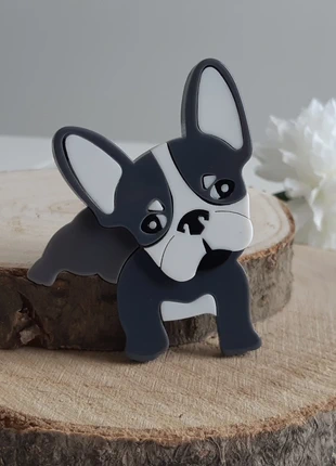 Broche Woopy chien bouledogue francais, marca: Frenchie store création, estado: Muy bueno, 8,99 €, 10,14 € Protección al comprador incluida