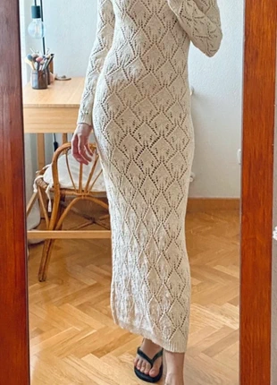 Vestido largo punto calado openwork knit long dress, marque: Mango, état: Très bon état, taille: S / 36 / 8, 20,00 €, 21,70 € Protection acheteurs incluse
