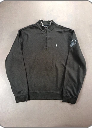 Pull half-zip 1/4 zip col camionneur Ralph Lauren | gris logo brodé blanc | taille XL pour homme, marque: Ralph Lauren, état: Bon état, taille: XL, 27,90 €, 30,00 € Protection acheteurs (Pro) incluse