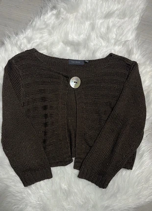 Gilet marron pailleté vintage, marque: COQUETTE, état: Très bon état, taille: M / 38 / 10, 13,00 €, 14,35 € Protection acheteurs incluse