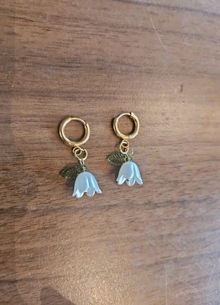 Boucles d'oreilles breloque acier inoxydable, brand: Fait Main, condition: New with tags, €3.50, €4.38 includes Buyer Protection