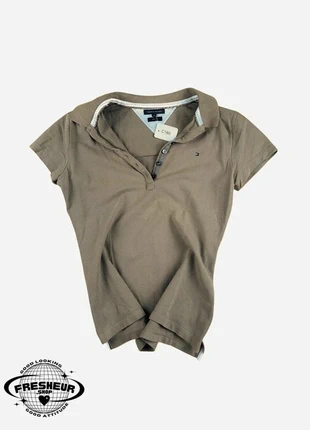 Polo Tommy Hilfiger Brodé Uni Style Summer Marron Beige Girl - M (C180), brand: Tommy Hilfiger, condition: Very good, size: M / 38 / 10, €13.00, €14.35 includes Buyer Protection Pro