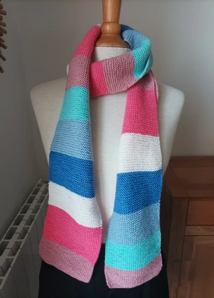 Écharpe rayée faite main, marque: Fait Main, état: Très bon état, 5,00 €, 5,95 € Protection acheteurs incluse