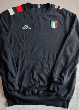 sweatshirt pull kappa italia xl noir vintage logo brodé football sport retro, brand: Kappa, condition: Very good, size: XL, €19.00, €20.65 includes Buyer Protection