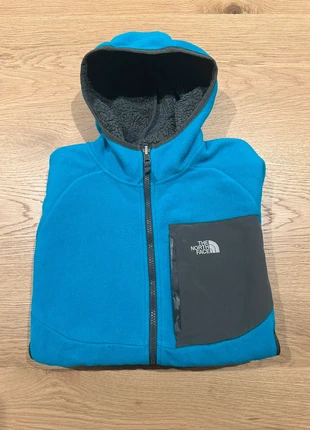 **Veste polaire à capuche The North Face turquoise – Intérieur sherpa noir, taille L, pop & cosy !, estado: Bom, tamanho: L, €30.00, €32.20 inclui Proteção do Comprador