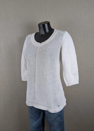 Tommy Hilfiger Femme | Pull Maille Texturée Blanche | Taille M (FR 38/40)|TH012, marke: Tommy Hilfiger, zustand: Sehr gut, größe: M / 38 / 10, 12,90 €, 14,25 € inklusive Vinted-Käuferschutz