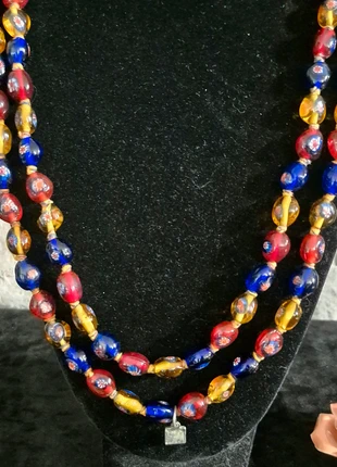 Rare Superbe long collier ancien 🌈 de Marc Labat en verre Millefiori multicolore, marca: Rare Sautoir Ancien MARC LABAT, estado: Muito bom, €69.00, €73.15 inclui Proteção do Comprador Pro