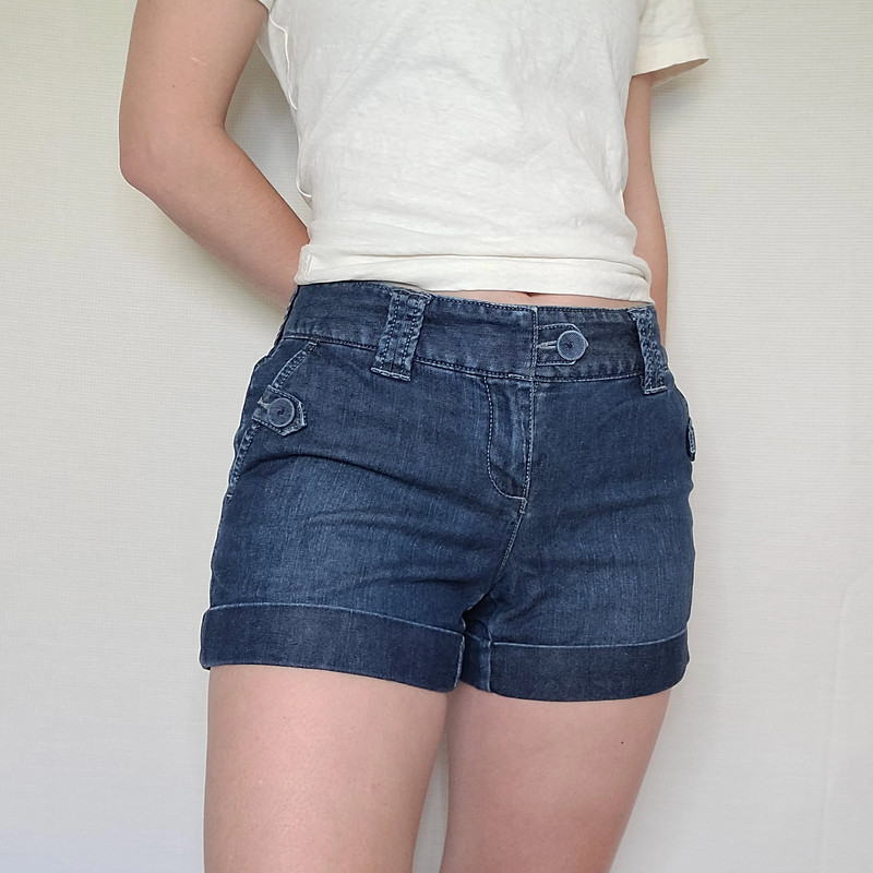 Banana Republic Heritage Vintage Blue Denim Cargo Shorts - 0/XS 5