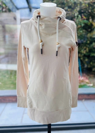 Pull sweat à col montant femme Ragwear beige très bon état 70% coton M 38, merk: Ragwear, staat: Heel goed, maat: M / 38 / 10, € 28,00, € 30,10 inclusief Kopersbescherming Pro