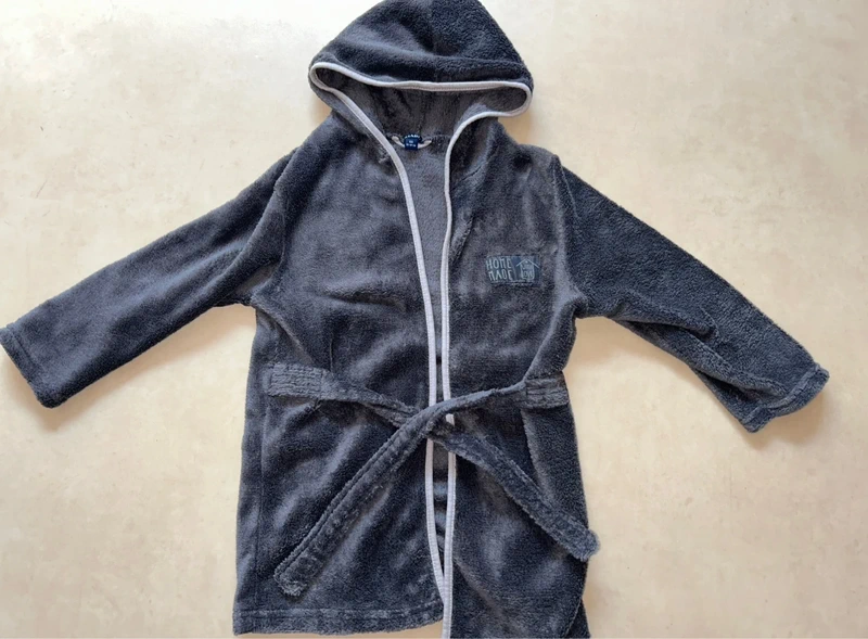 Peignoir gris garçon taille 4 ans kiabi