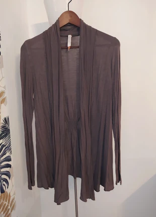 Gilet fluide long taupe, marca: Cache Cache, estado: Bom, tamanho: M / 38 / 10, €1.00, €1.75 inclui Proteção do Comprador