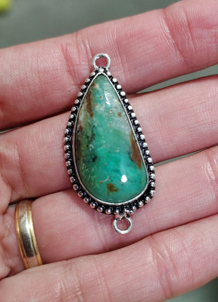 1 cuenta chrysoprase conector 39x18mm,perles,beads, marca: chrysoprase, estado: Muito bom, €5.00, €5.95 inclui Proteção do Comprador