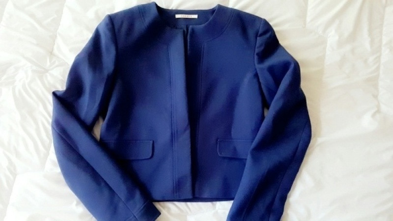 veste bleu classique camaieu 1