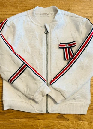 Gilet blanc à zip, marca: Orchestra, estado: Bom, tamanho: 4 anos / 104 cm, €12.50, €13.83 inclui Proteção do Comprador