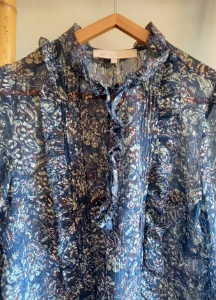 Blouse transparente fleurie, merk: Vanessa Bruno, staat: Heel goed, maat: S / 36 / 8, € 30,00, € 32,20 inclusief Kopersbescherming