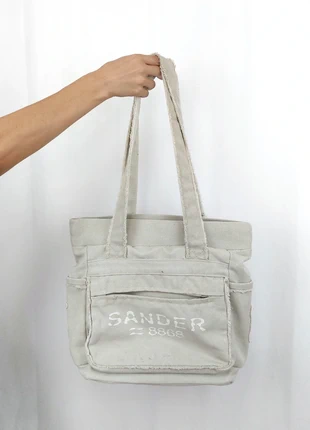 Distressed Streetwear Printed Utility Tote Bag Y2K Archive, marca: Vintage Dressing, estado: Bom, €12.00, €13.30 inclui Proteção do Comprador