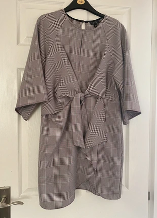 Check dress from top shop, brand: Topshop, condition: Very good, size: L / UK 16-18, £10.00, £11.20 includes Buyer Protection