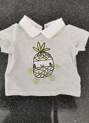 Polo manches courtes, brand: Du Pareil au Même, condition: Very good, size: 1-3 months / 56 cm, €1.00, €1.75 includes Buyer Protection