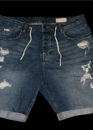 Short jeans bleu foncé homme Primark 48 - W38, marke: Primark, zustand: Sehr gut, größe: W38 | DE 54, 7,00 €, 8,05 € inklusive Vinted-Käuferschutz