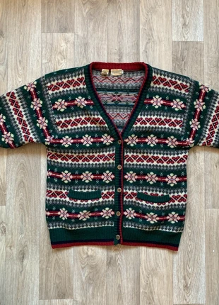 Superbe cardigan vintage jacquard – look rétro authentique ! taille L, marque: Lecardigan, état: Très bon état, taille: L / 40 / 12, 15,00 €, 16,45 € Protection acheteurs incluse