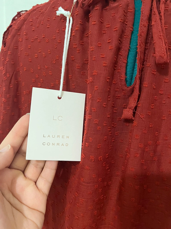 Lauren Conrad blouse Sz L 4