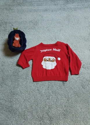 Pull de Noël, merk: Mots d'enfants, staat: Goed, maat: 9-12 maanden / 74 cm, € 1,00, € 1,75 inclusief Kopersbescherming