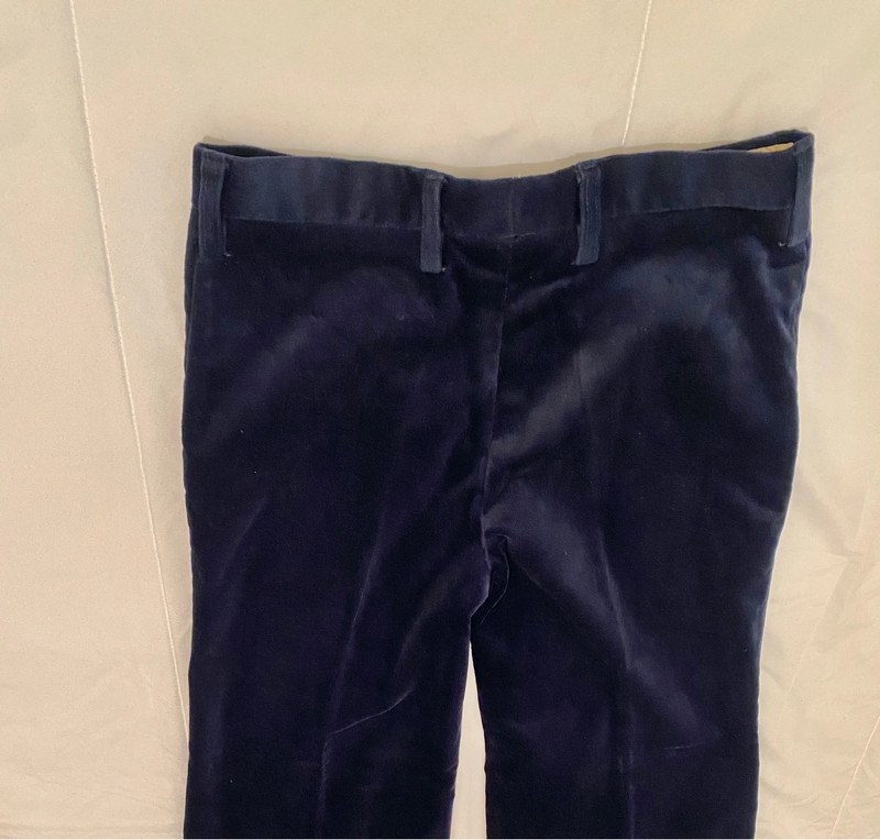 Pantalon terciopelo azul marino