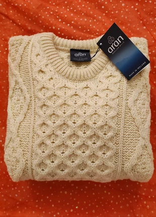 Pull laine Aran Woolen Mills, brand: Aran woolen mills, condizioni: Nuovo con cartellino, taglia: M, €75.00, €79.45 include la Protezione acquisti
