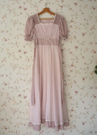 Robe prairie vichy rose vintage fait main, marca: Vintage, estado: Bueno, tamaño: XS / 34 / 6, 20,00 €, 21,70 € Protección al comprador incluida