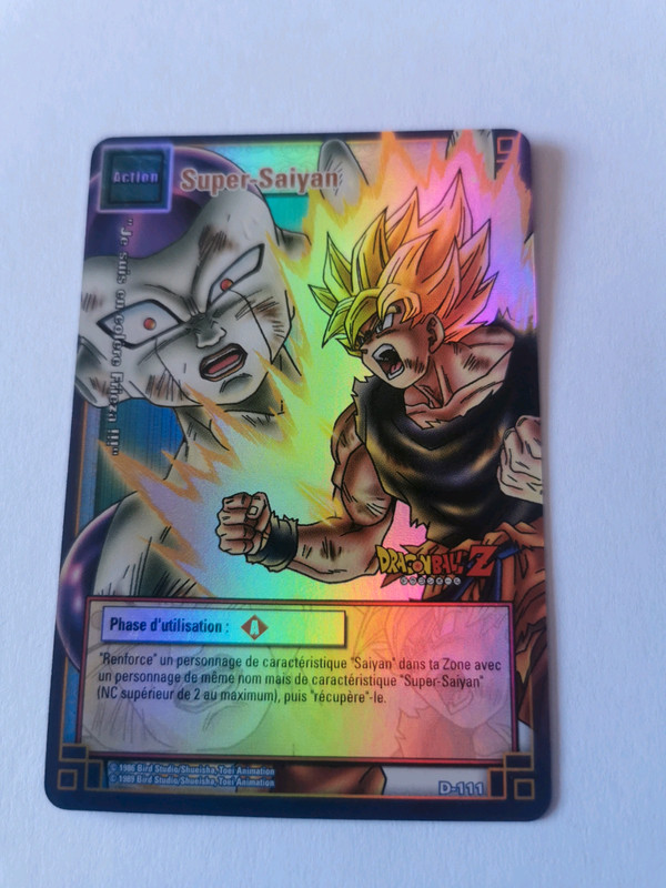 Naipe de dragon ball super saiyan D brillante ssj 111 Naipe de dragon ball super saiyan D brillante