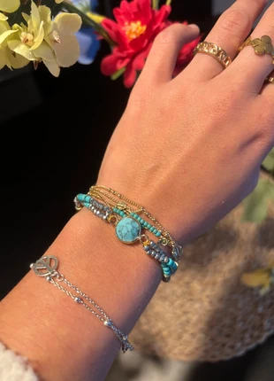 Magnifique bracelet turquoise, merk: Hippie, staat: Heel goed, € 3,00, € 3,85 inclusief Kopersbescherming