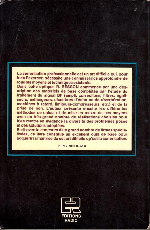 sonorisation professionnelle rené Besson éditions Radio 1978 2