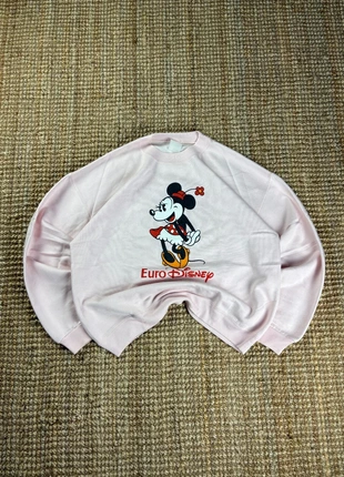 Sweat Crewneck Rose Pâle Floqué Euro Disney Vintage 90s Oversize Taille M, brand: Disney, condition: Very good, size: M, €60.00, €63.70 includes Buyer Protection Pro