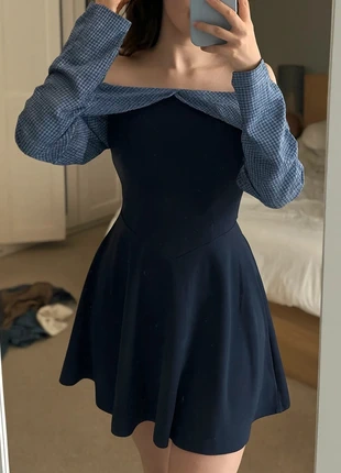 Robe bleue épaules dénudées Taille S, brand: Vintage Dressing, condition: Very good, size: S / 36 / 8, €34.90, €37.35 includes Buyer Protection Pro