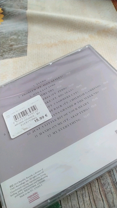 Ariana Grande MY EVERYTHING CD