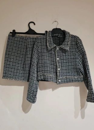 Houndstooth Tweed Co-ord Set – Size Small, brand: Shein, condition: New without tags, size: S / 8, £10.00, £11.20 includes Buyer Protection