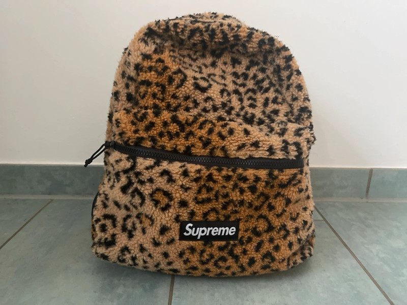 Supreme Leopard Fleece Backpack | Vinted
